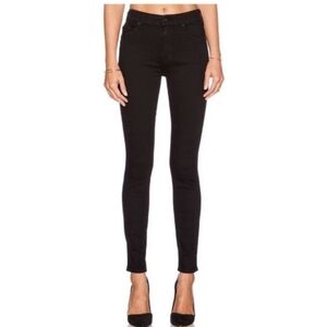 Mother Size 25 Black High Waisted Looker In Not Guilty